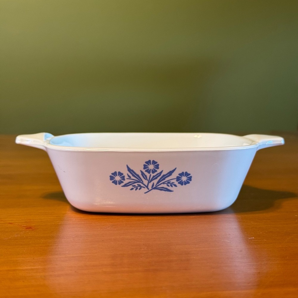Vintage Corning Ware Blue Cornflower P-41 Petite Pan Casserole Dish Made in USA